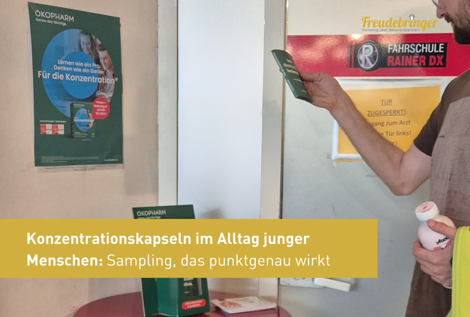 Konzentrationskapseln im Alltag junger Menschen- Sampling, das punktgenau wirkt